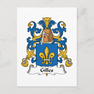 Gilles Family Crest Briefkaart