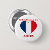 Gilles Ronde Button 5,7 Cm (Voorkant /achterkant)