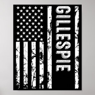 Gillespie Achternaam Grappige Achternaam Team Fami Poster