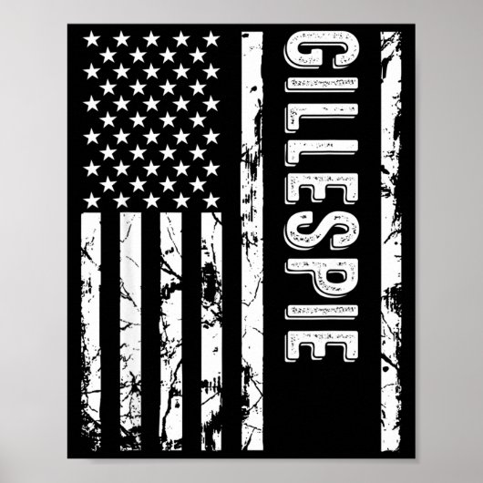 Gillespie Achternaam Grappige Achternaam Team Fami Poster (Voorkant)