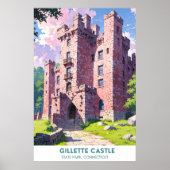 Gillette Castle State Park, Connecticut Poster (Voorkant)