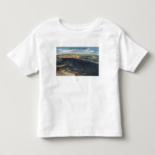 Gillette, WY - Wydodak Coal Mine Uitzicht Kinder Shirts