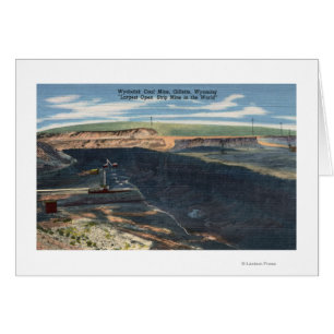 Gillette, WY - Wydodak Vue de la mine de charbon