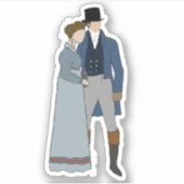 Gillian and Scott, vinylsticker op maat Sticker (Voorkant)