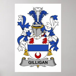 Gilligan Family Crest Poster