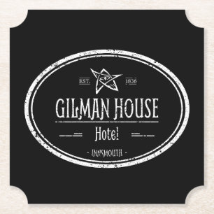 Gilman House Innsmouth Lovecraftian Kartonnen Onderzetters