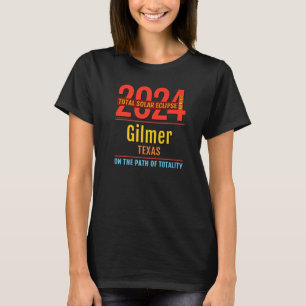 Gilmer Texas TX Total Solar Eclipse 2024 T-shirt