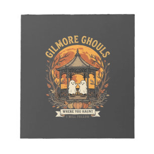 Gilmore Ghouls Halloween Ghost Gazebo Design_1 Notitieblok