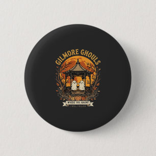 Gilmore Ghouls Halloween Ghost Gazebo Design_1 Ronde Button 5,7 Cm