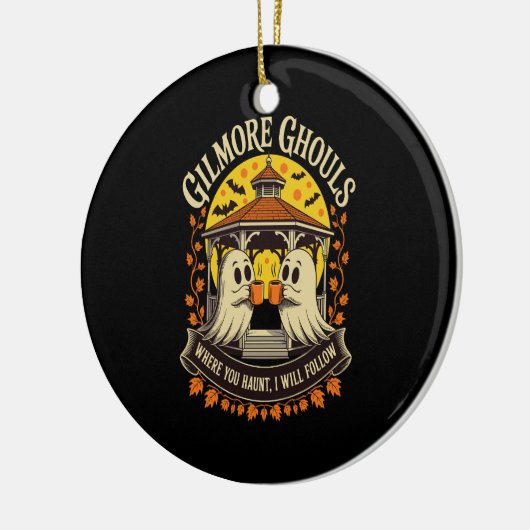 Gilmore Ghouls Halloween Ghost Keramisch Ornament (Links)