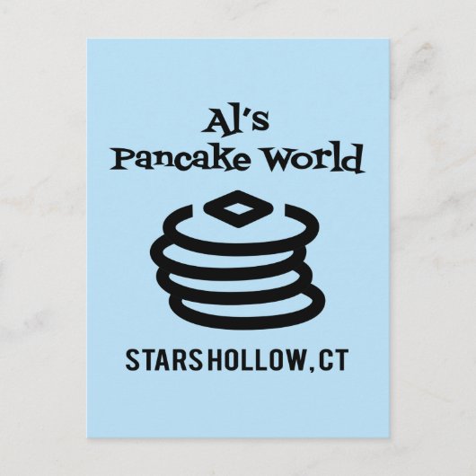 Gilmore Girls | Al's Pancake World Logo Briefkaart (Voorkant)