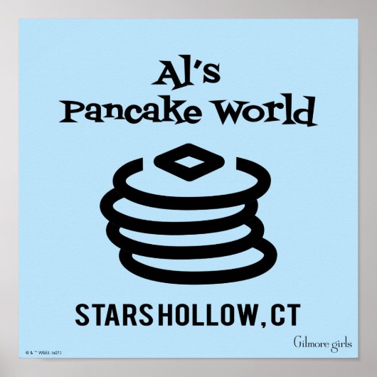 Gilmore Girls | Al's Pancake World Logo Poster (Voorkant)