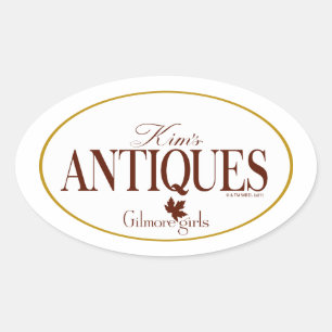 Gilmore Girls Antieke van Kim Ovale Sticker