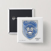 Gilmore Girls | Badge d'aquarelle Chilton Academy (Devant & derrière)