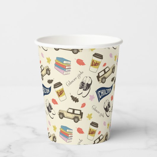 Gilmore Girls Chilton Fall Pattern Papieren Bekers (Achterkant)