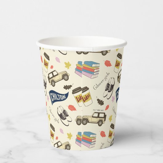 Gilmore Girls Chilton Fall Pattern Papieren Bekers (Rechts)