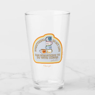 Gilmore Girls Coffee Quote Graphic Glas