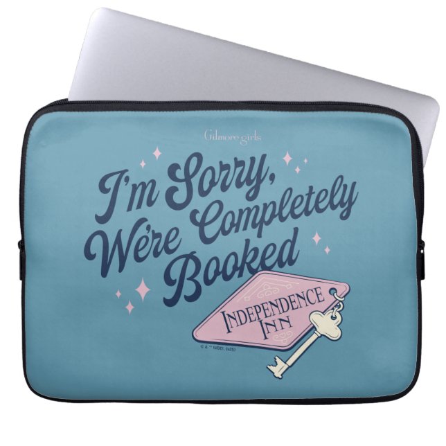 Gilmore Girls Completely Booked Design Laptop Sleeve (Voorkant)