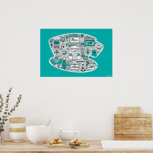 Gilmore Girls Doodle Art Poster