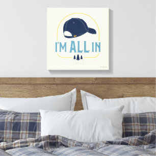 Gilmore Girls Ik ben helemaal voor Luke's pet Canvas Afdruk