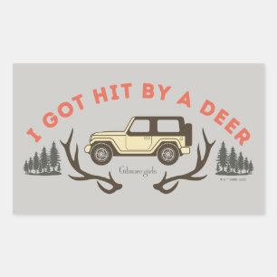 Gilmore Girls Ik werd door een hert geraakt Rechthoekige Sticker