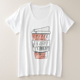Gilmore Girls Koffie Grote Maat T-shirt
