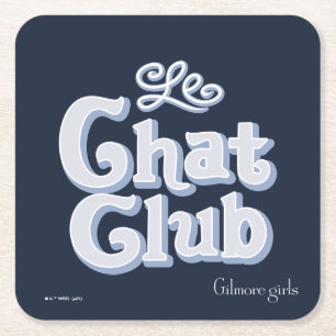 Gilmore Girls Le Chat Club Vierkante Kartonnen Onderzetter