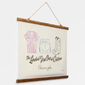 Gilmore Girls Lorelai Chilton Outfit Design Hangend Wandkleed (Gebogen)