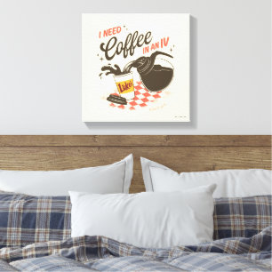 Gilmore Girls Luke's Coffee IV Citaat Canvas Afdruk
