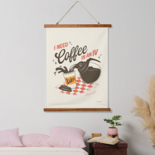 Gilmore Girls Luke's Coffee IV citaat Hangend Wandkleed
