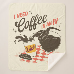 Gilmore Girls Luke's Coffee IV Citaat Sherpa Deken