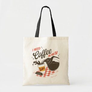 Gilmore Girls Luke's Coffee IV Citaat Tote Bag