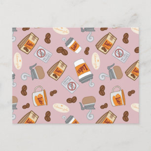 Gilmore Girls   Luke's Diner Coffee Pattern Briefkaart
