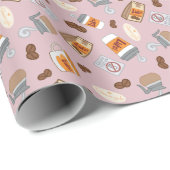 Gilmore Girls | Luke's Diner Coffee Pattern Cadeaupapier (Rol Hoek)