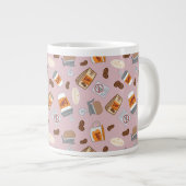 Gilmore Girls | Luke's Diner Coffee Pattern Extra Grote Beker (Voorkant rechts)