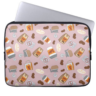 Gilmore Girls Luke's Diner Coffee Pattern Laptop Sleeve