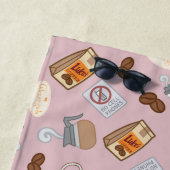 Gilmore Girls | Luke's Diner Coffee Pattern Strandlaken (In situ)