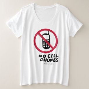 Gilmore Girls Luke's Diner - Geen mobiele telefo Grote Maat T-shirt