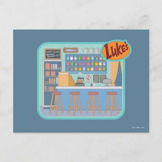 Gilmore Girls | Luke's Diner Graphic Briefkaart (Voorkant)