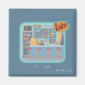 Gilmore Girls | Luke's Diner Graphic Magneet (Voorkant)