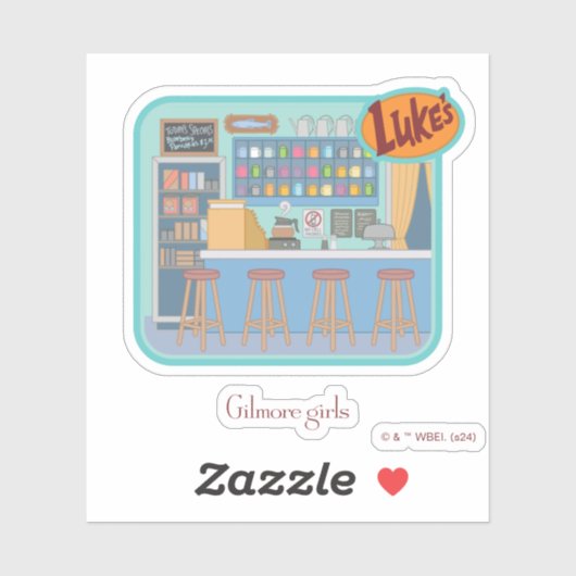 Gilmore Girls | Luke's Diner Graphic Sticker (Vel)
