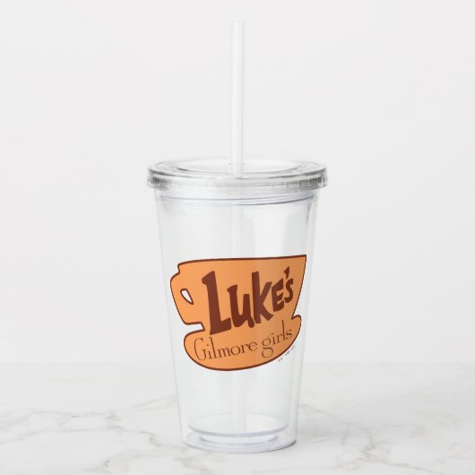 Gilmore Girls Luke's Diner Logo Acryl Drinkbeker (Voorkant)