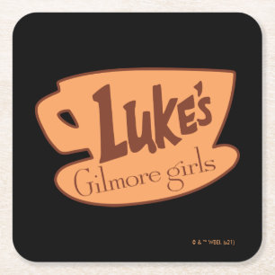 Gilmore Girls Luke's Diner Logo Vierkante Kartonnen Onderzetter