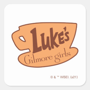 Gilmore Girls Luke's Diner Logo Vierkante Sticker