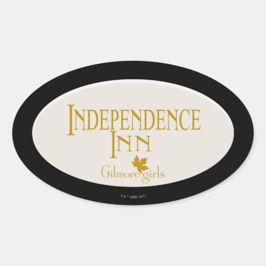 Gilmore Girls | Onafhankelijkheid Inn Ovale Sticker (Voorkant)