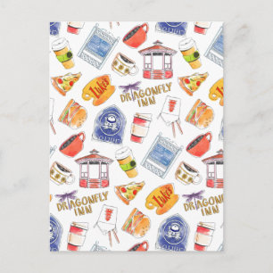 Gilmore Girls Pattern Briefkaart