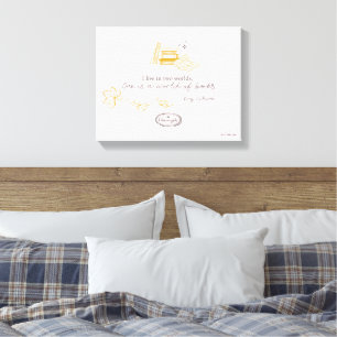 Gilmore Girls Rory Boek Citaat Ontwerp Canvas Afdruk