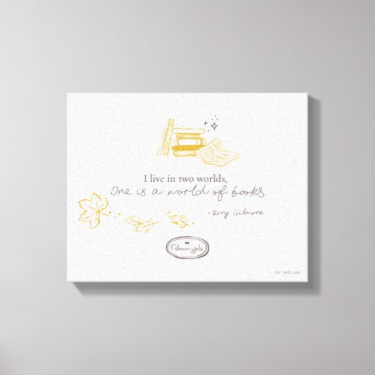 Gilmore Girls Rory Book Quote Design Canvas Afdruk (Voorkant)