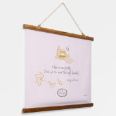 Gilmore Girls Rory Book Quote Design Hangend Wandkleed (Gebogen)