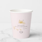 Gilmore Girls Rory Book Quote Design Papieren Bekers (Achterkant)